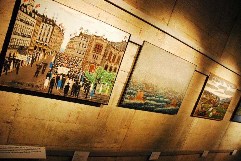 Art exhibition in the bunker © Knut Hansvold