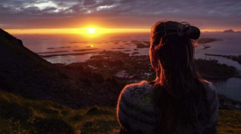 The Midnight sun at Lovund © Oppinordland