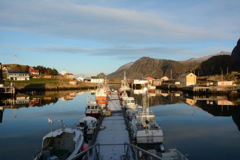 Nykvåg is one of the fishing villages just around the coast from Ringstad. More experienced kayakers can take a day trip here © Knut Hansvold