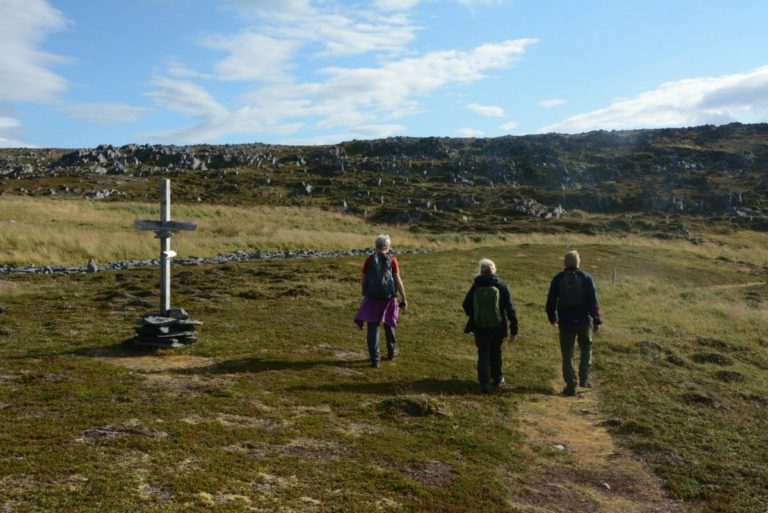 Evidence from the lost fishing culture are found along the route © Knut Hansvold