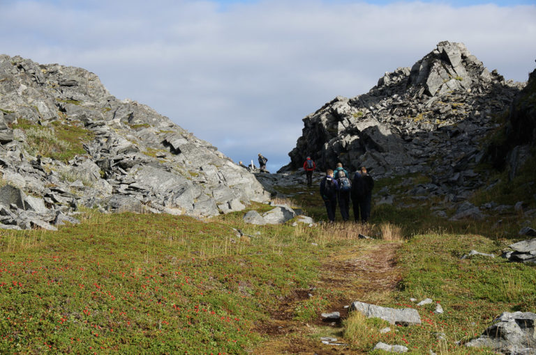Despite the rugged scenery, vegetation blooms in the protected areas © Knut Hansvold