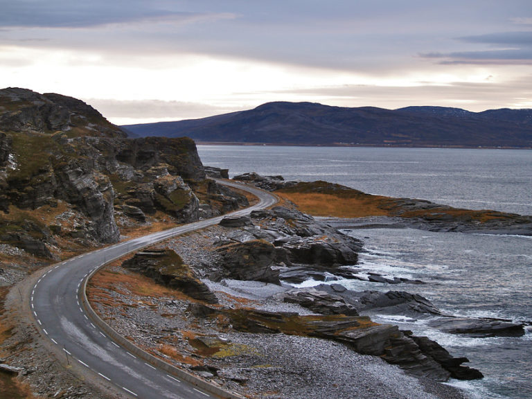 The route takes you along the coast most of the way © Werner Harstad