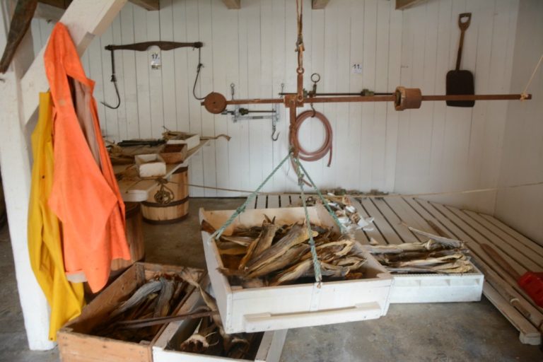 Inne på tørrfiskmuseet © Knut Hansvold