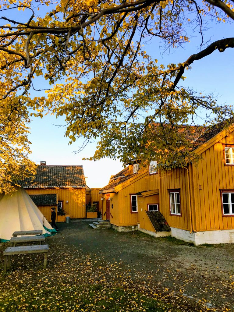 Skansen is the oldest building in Tromsø, from around 1790. The photographer headed into the shed, though, because they serve good cakes there © Knut Hansvold