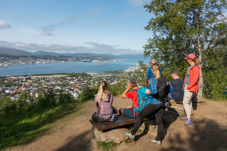 Halfway up, you can rest at designated rest stops © Mats Hoel Johannessen