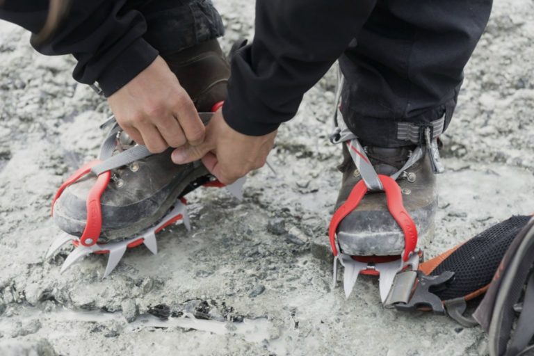 Crampons are your best friend if planning any glacier walks © Magnus Strøm