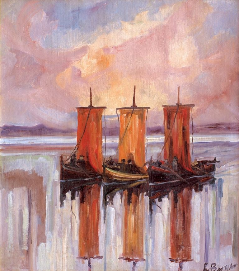 "Nordlandsbåter". Artist: Einar Berger / BONO