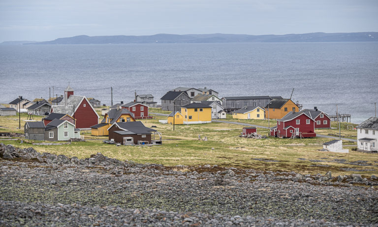 Fiskeværet Hamningberg i Båtsfjord, nordlige ytterpunkt mot Barentshavet på Nasjonal turistveg Varanger. © Jarle Wæhler, Statens vegvesen