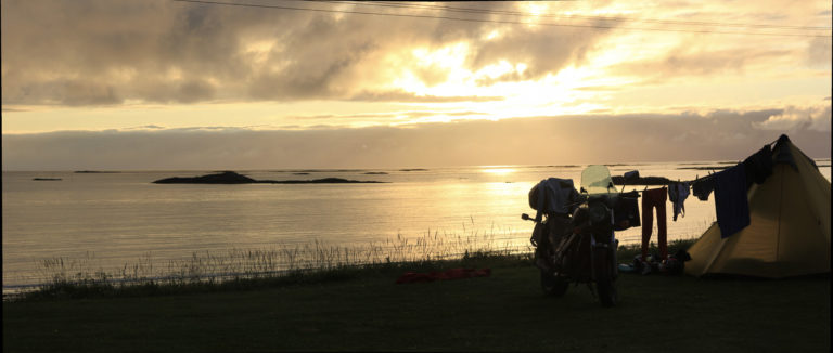 © Stave Camping is right at the Midnight Sun