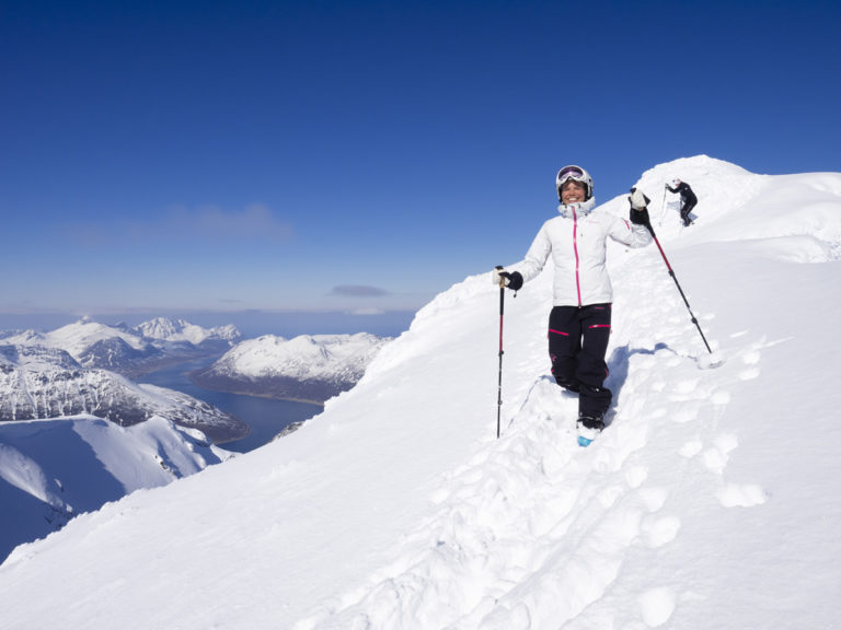 Downhill from the peak © Kristin F Olsen