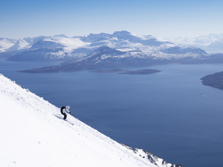 The views are always amazing in the Lyngen Alps © Kristin F Olsen