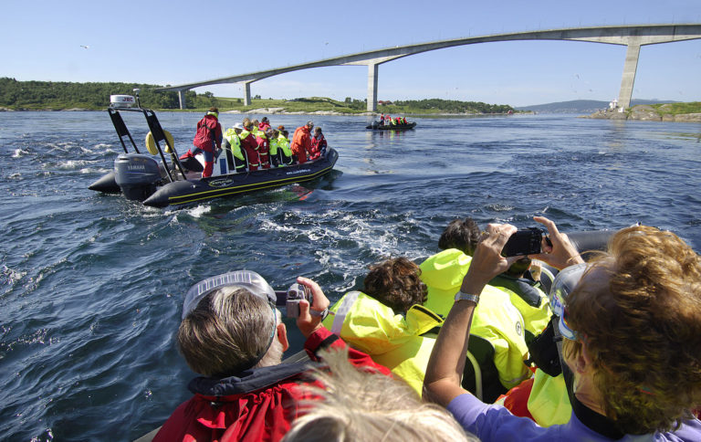 Saltstraumen, the strongest tidal current in the World. Photo: Ernst Furuhatt