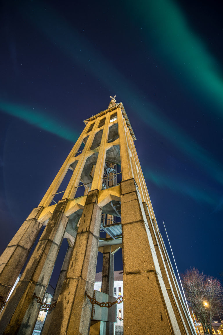 The free-standing bell tower of the cathedral © Kent Even Grundstad