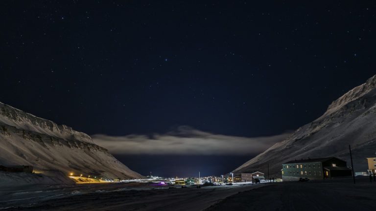 Nybyen "New Town" is in the upper end of the valley © Jarle Røssland