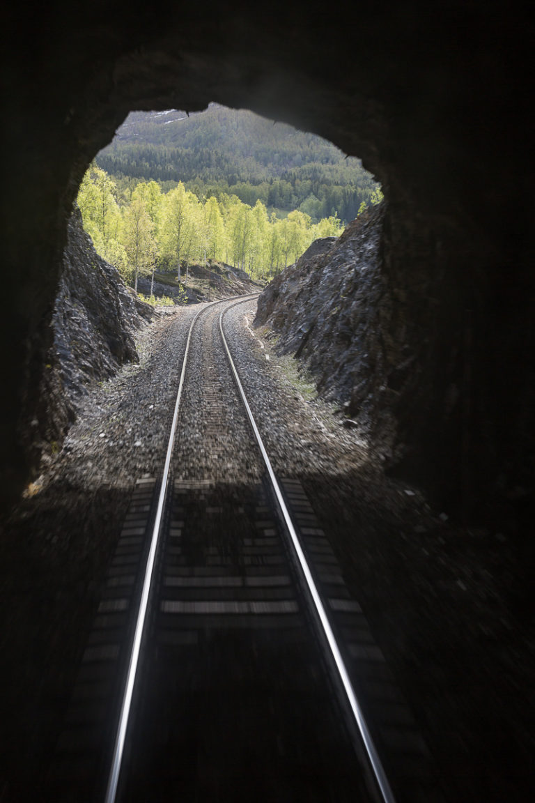 The numerous tunnels of the Nordland Railway © Kathrine Sørgård