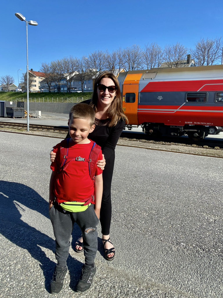 På Bodø stasjon, der det norske jernbanenettet slutter © Kathrine Sørgård