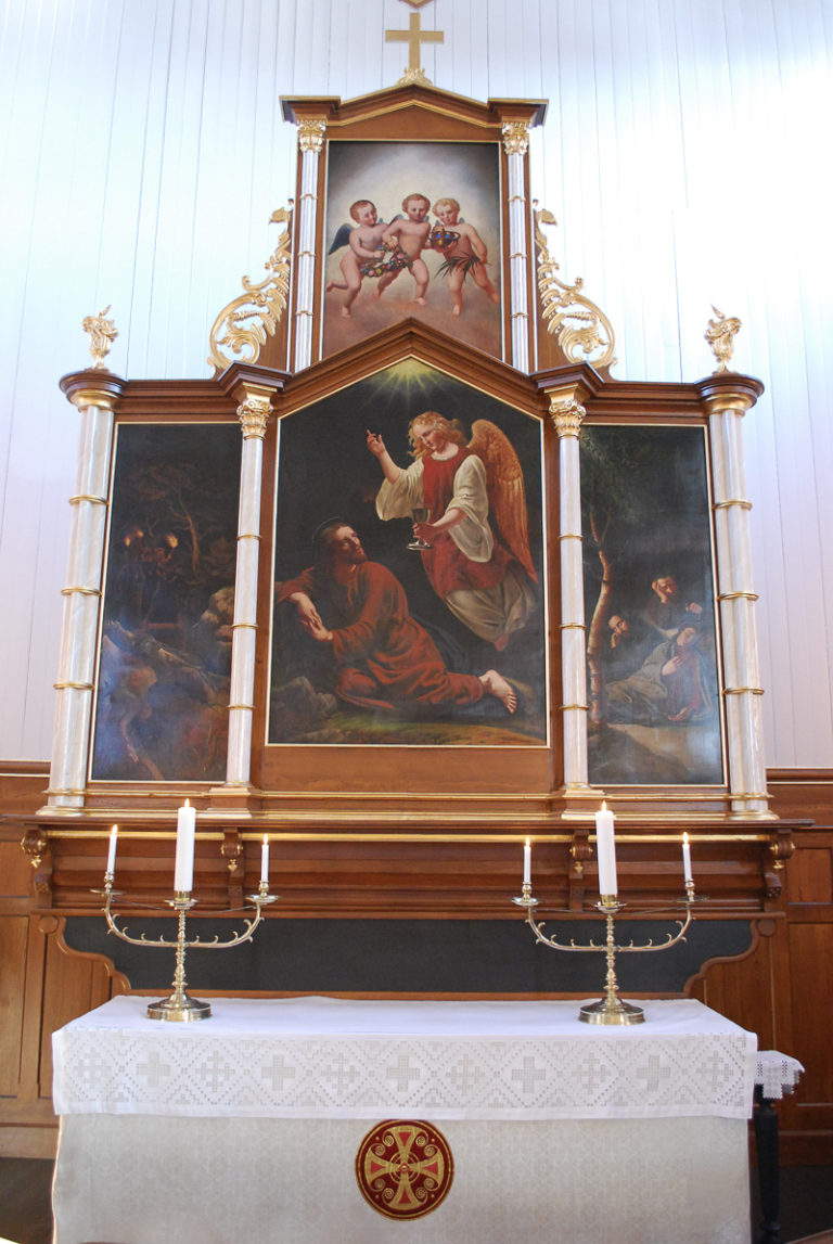 The old altarpiece found in the old Vågan church © Kristine Sandmæl