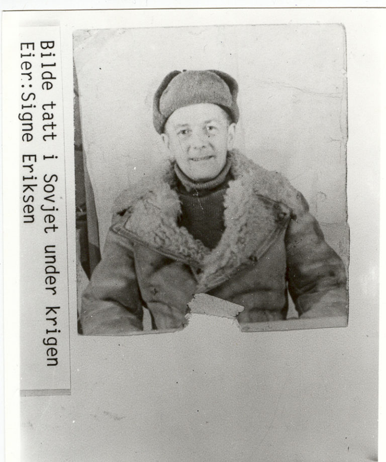 Photo of a partisan taken in the Soviet Union before returning to Norway © Kiberg Historielag
