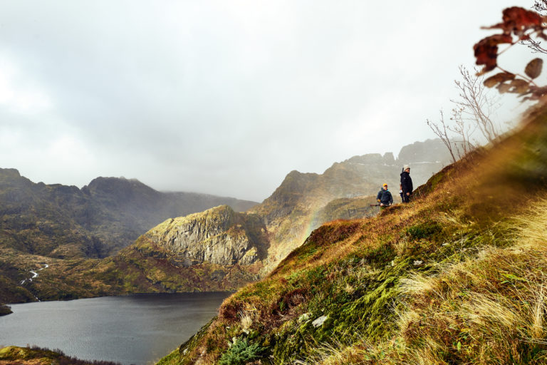 Hiking in the immediate area. Photo: Holmen Lofoten