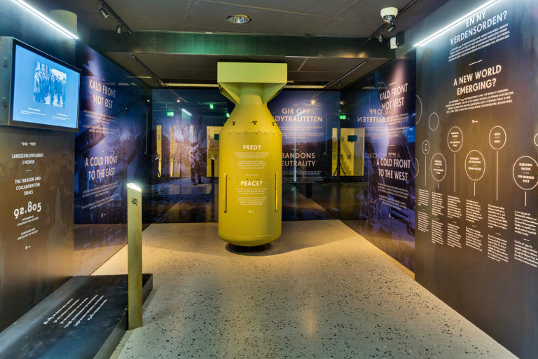 Copy of "Little boy" - the atom bomb dropped over Hiroshima on the 6th of August 1945 © Narvik Krigsmuseum