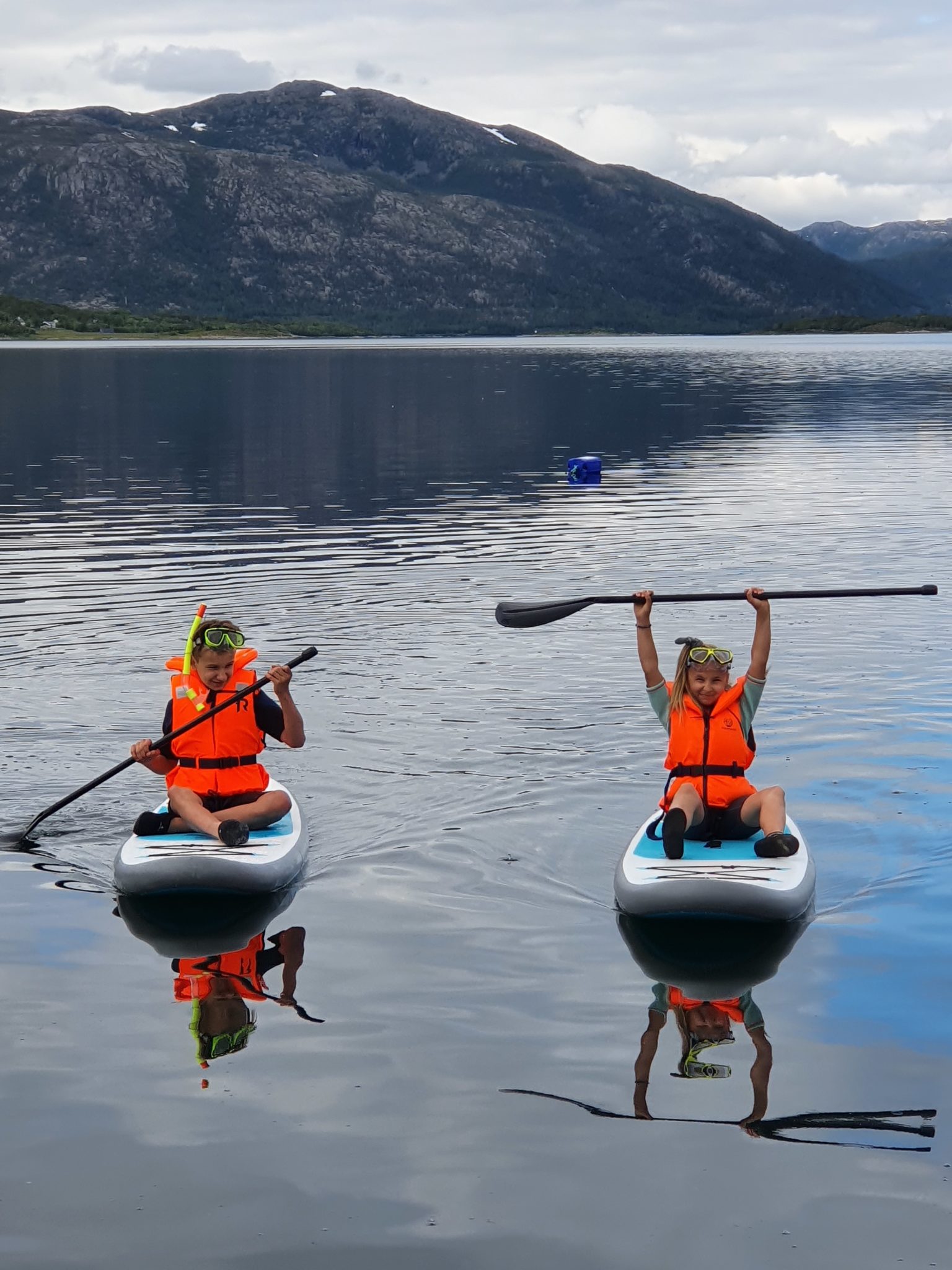 Trivelig på SUP-board. 