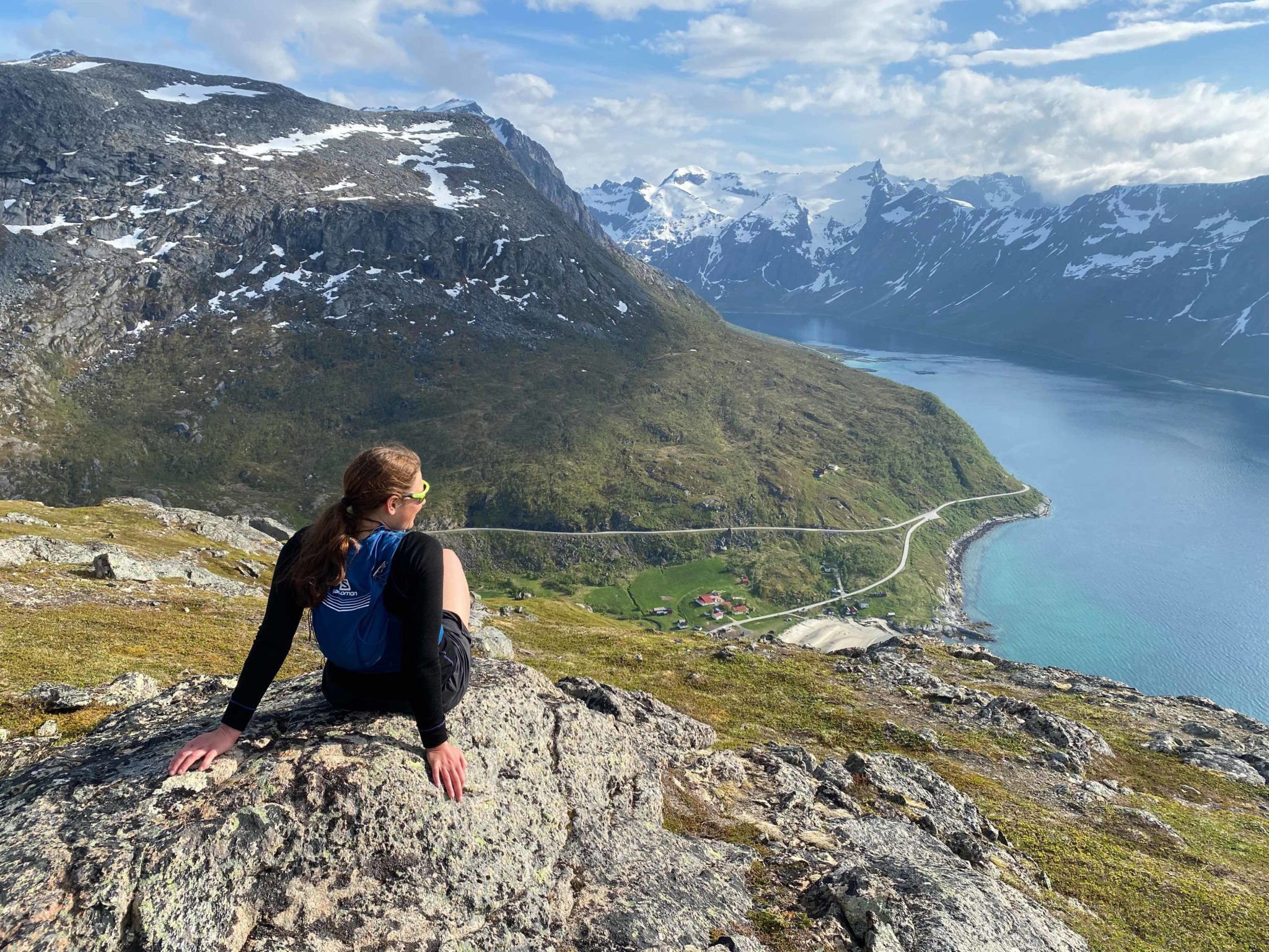 View of the fjord Grøtfjorden on the way up © Mats Hoel Johannessen