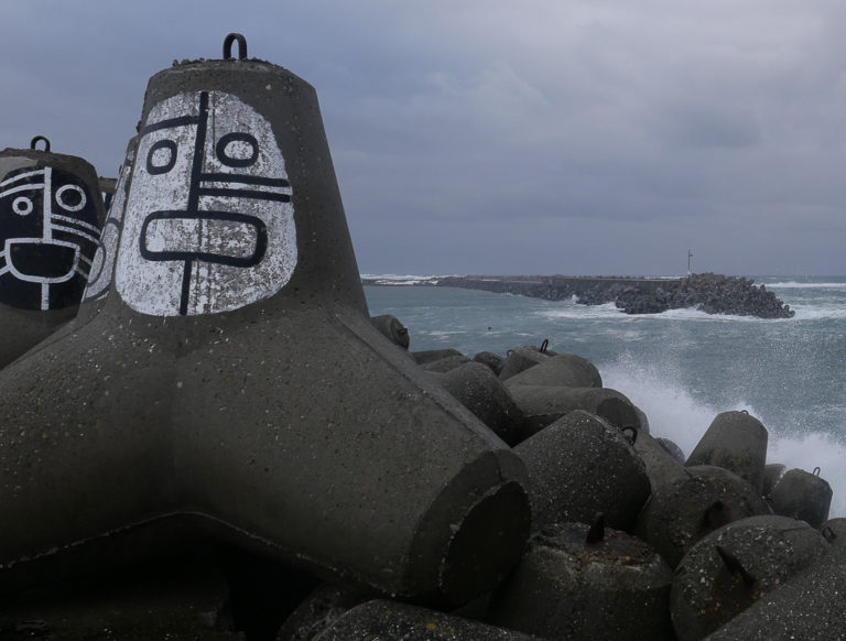 Det er i storm moloen i Berlevåg viser sin styrke © Dieter Salathe