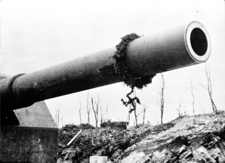 One of the Adolf guns finished © Sør-Troms Museum