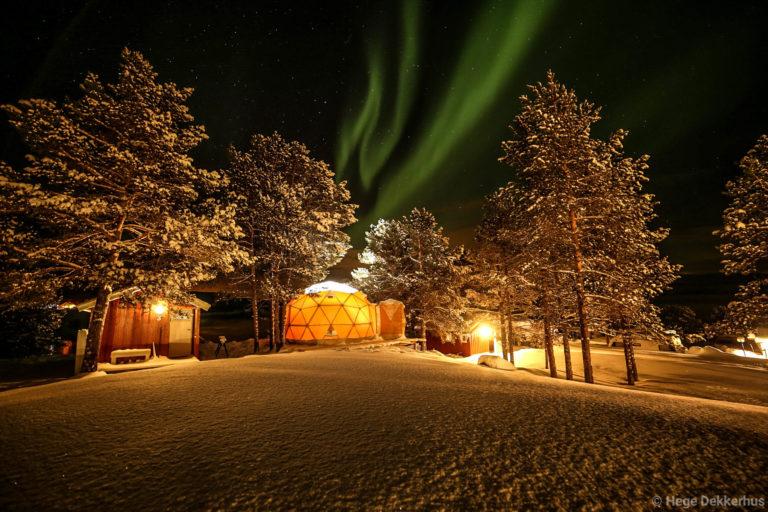 Nordlys over Senja Dome © Norwegian Wild