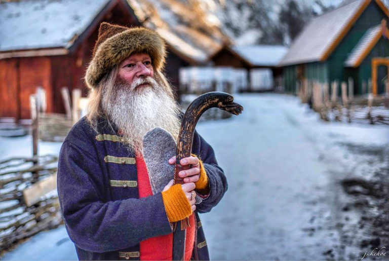 The Viking Town of Gudvangen, Njardarheimr, is named after the god of the seas, Njordr © Vikingbyen