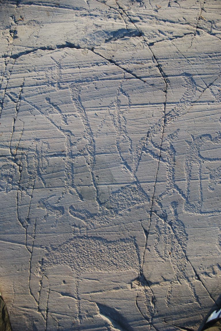 Et rituale eller en jaktscene fra Alta © Alta Museum
