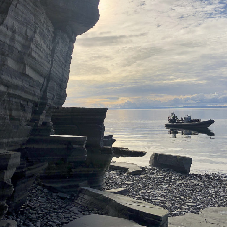 You come to Tamsøya with a RiB from Repvåg © Tamsøya