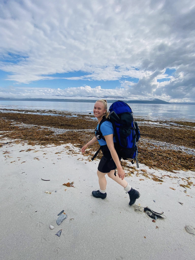 If you stick to the beach area, you disturb the birds less © Tamsøya