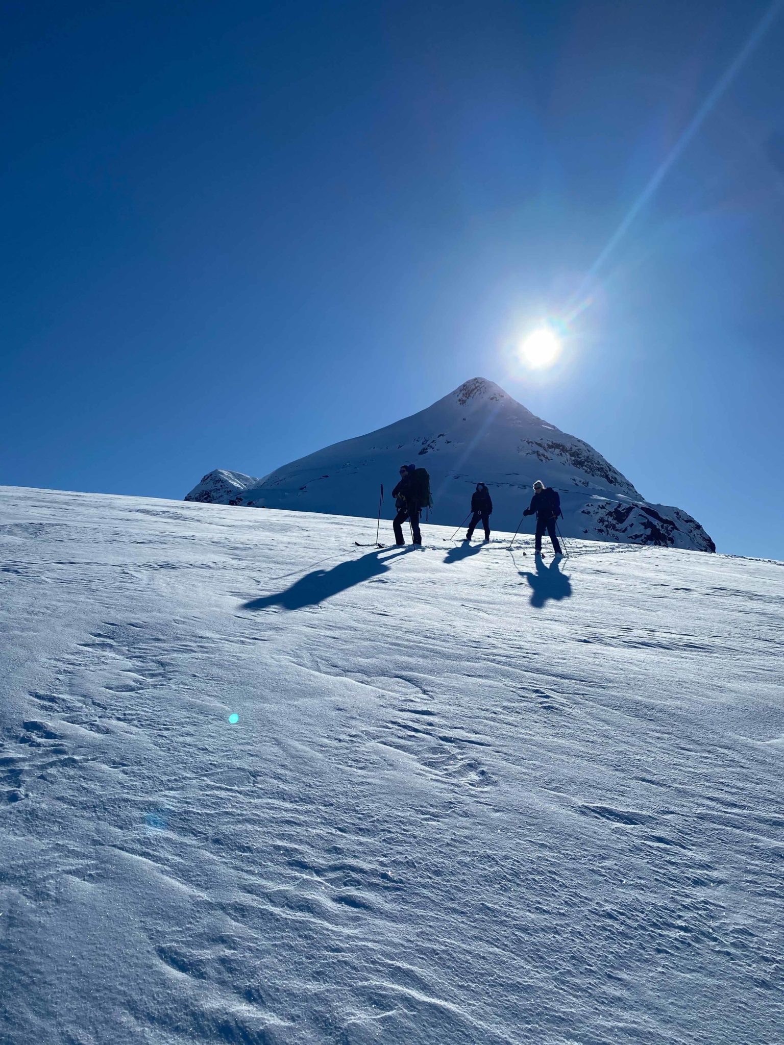 En dag med godt vær på isbreen