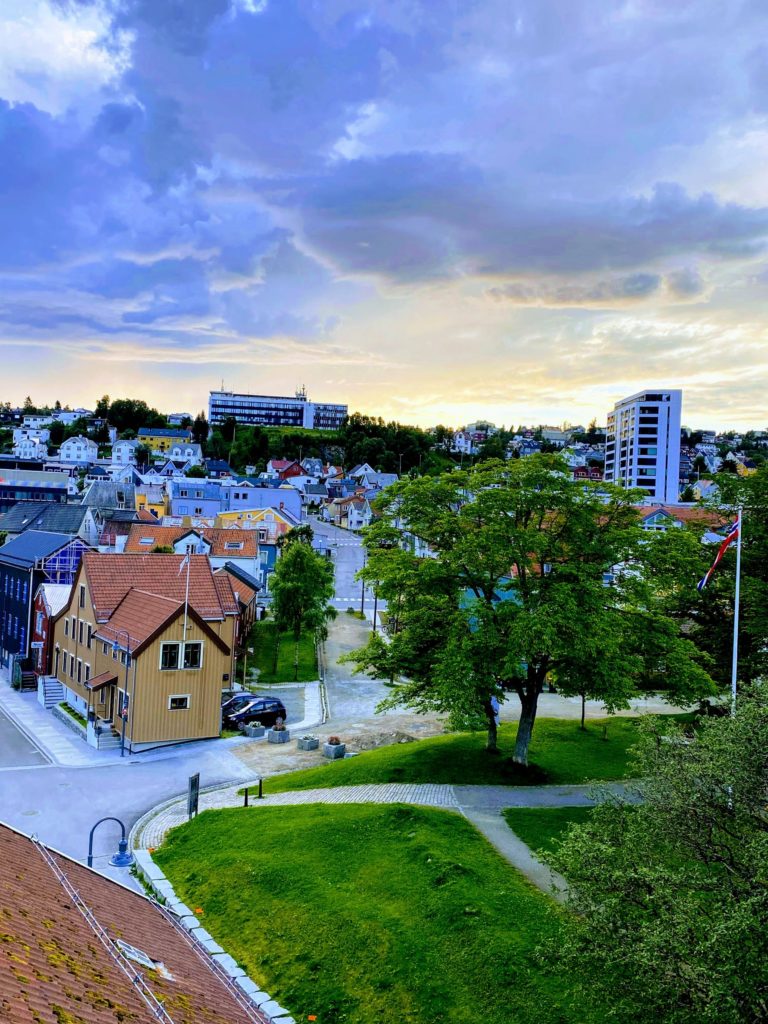 The Skansen earthworks under the green grass are remnants of a medieval bastion © Knut Hansvold