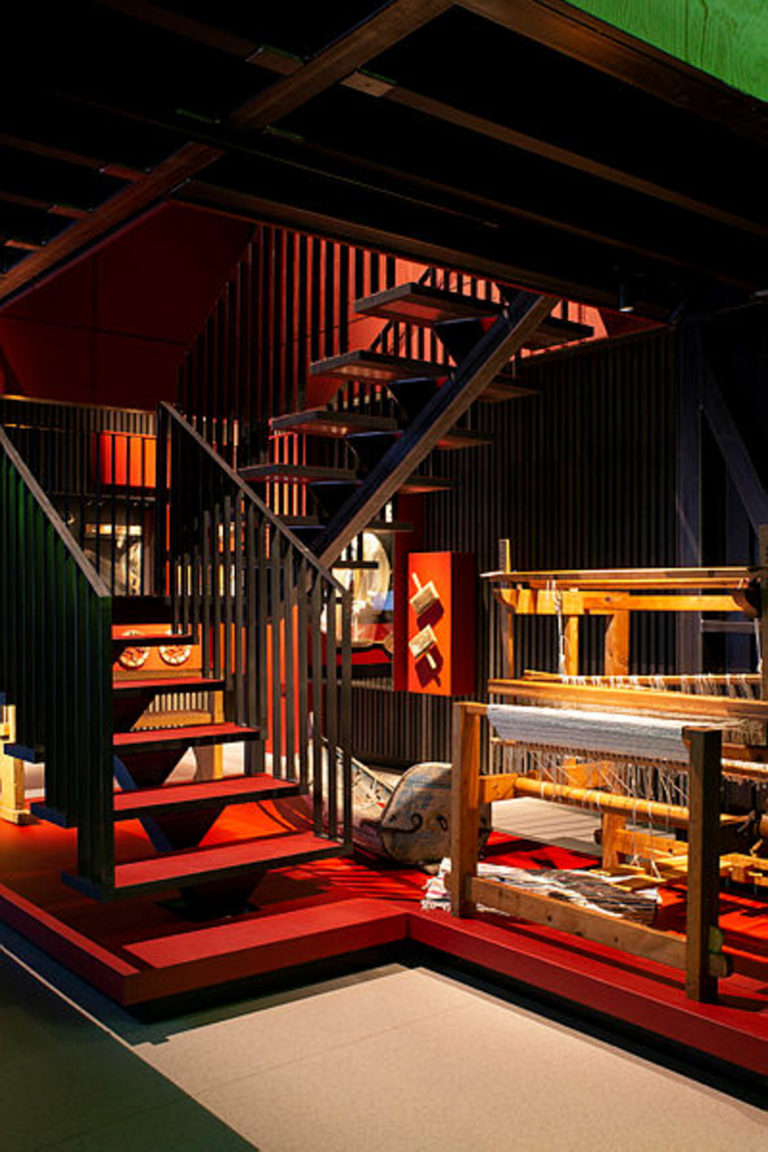 The red part of the exhibit is about culture and heritage © Vadsø museum - Ruija kvenmuseum