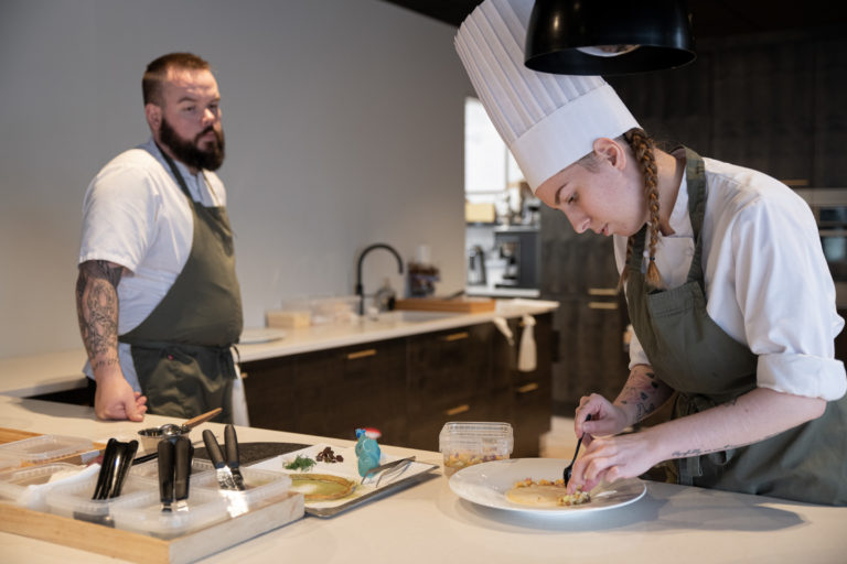 A transitory work of art in the making © Lars Åke Andersen