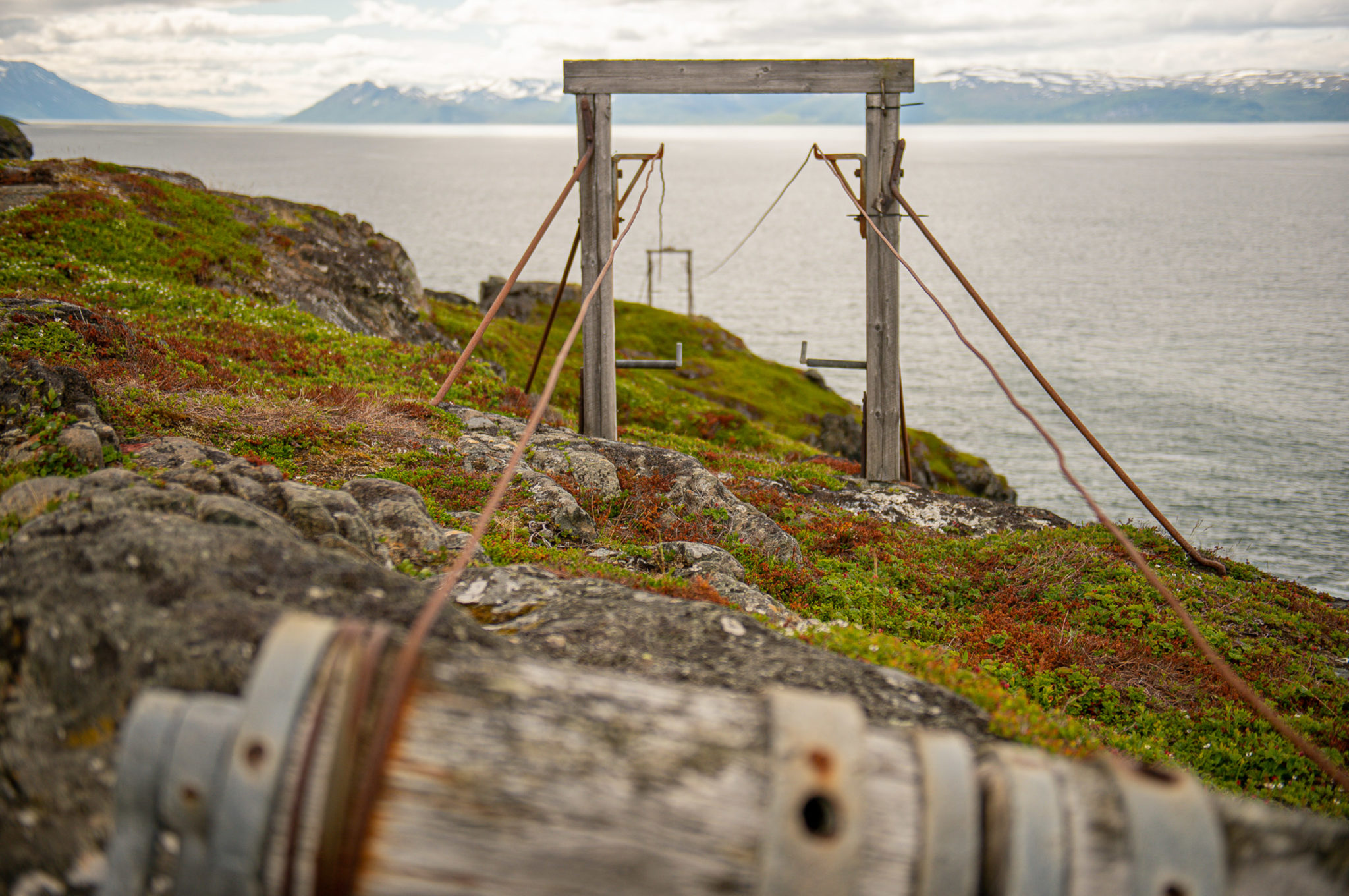 Vinsj for å få olje opp til fyrlykta © Lars Åke Andersen