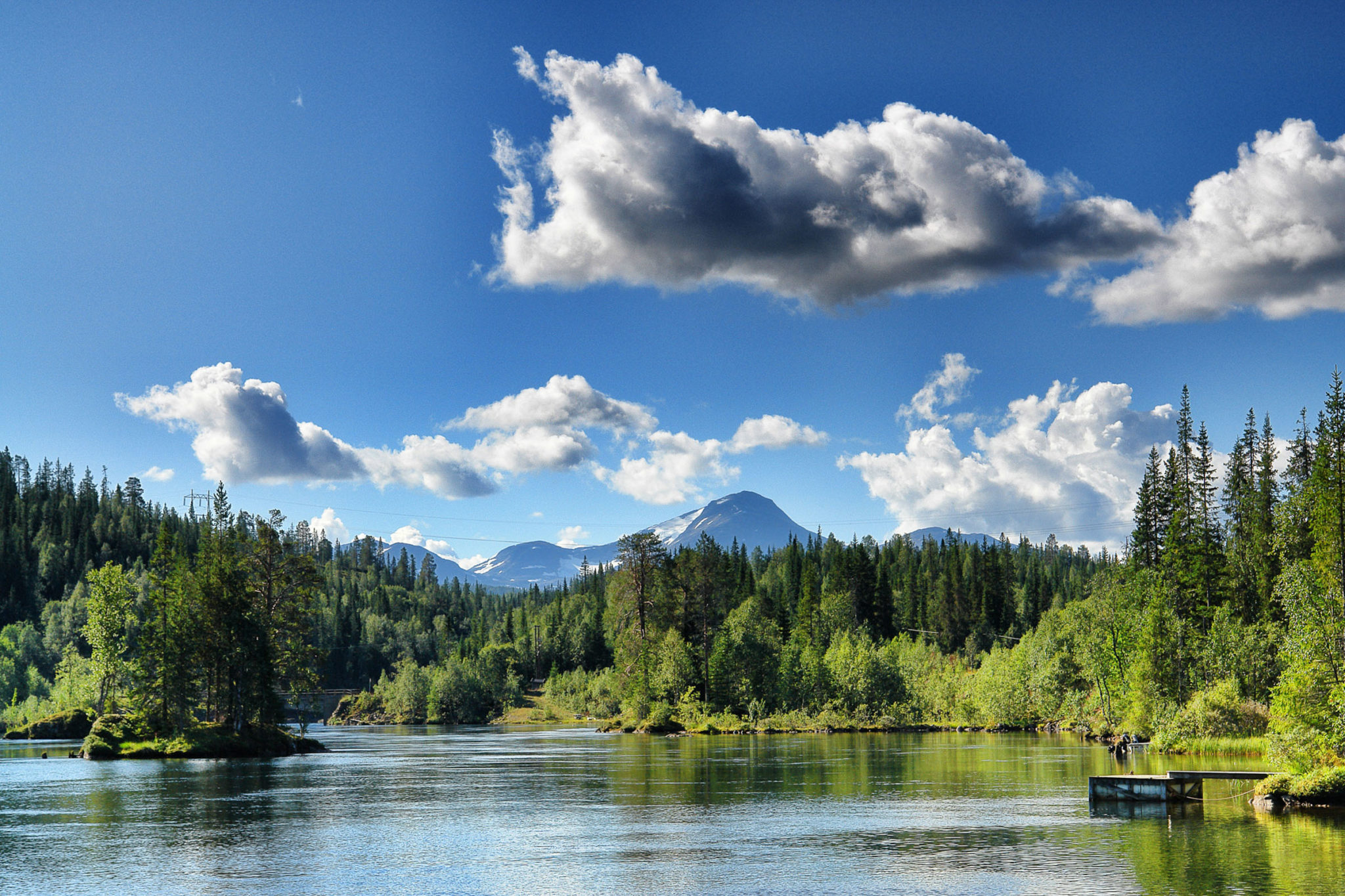 From Forsmoen - deep forests and distant mountains © Fabrice Milochau
