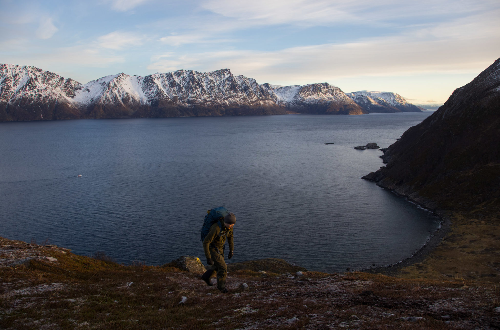 You climb some 350 metres (1000 ft), and it's steep to start with © Magnus Askeland
