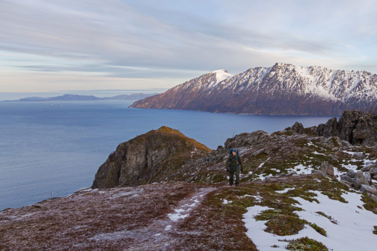 Icy and hard conditions in November, but the soft golden light is enchanting © Magnus Askeland