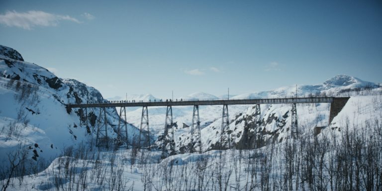 Location "Nordalsbrua". Photo: Nordisk Film / kampenomnarvik.no