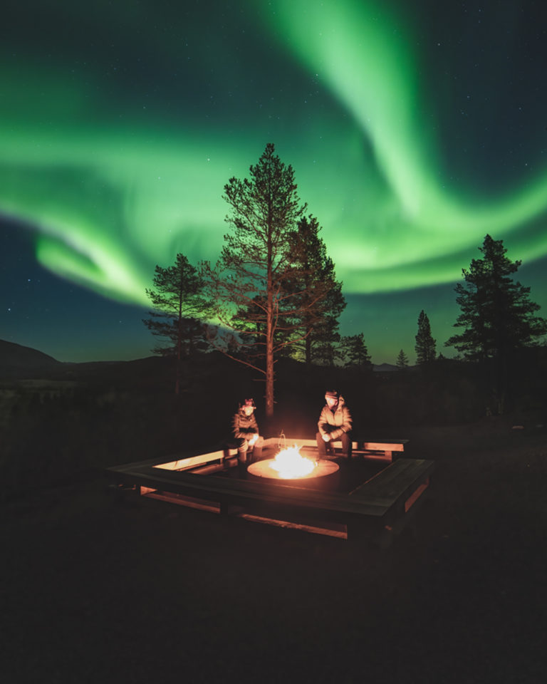 Camp fire in the Ånderdalen National Park at Senja Island © Truls Aasnes IG Truls from Norway