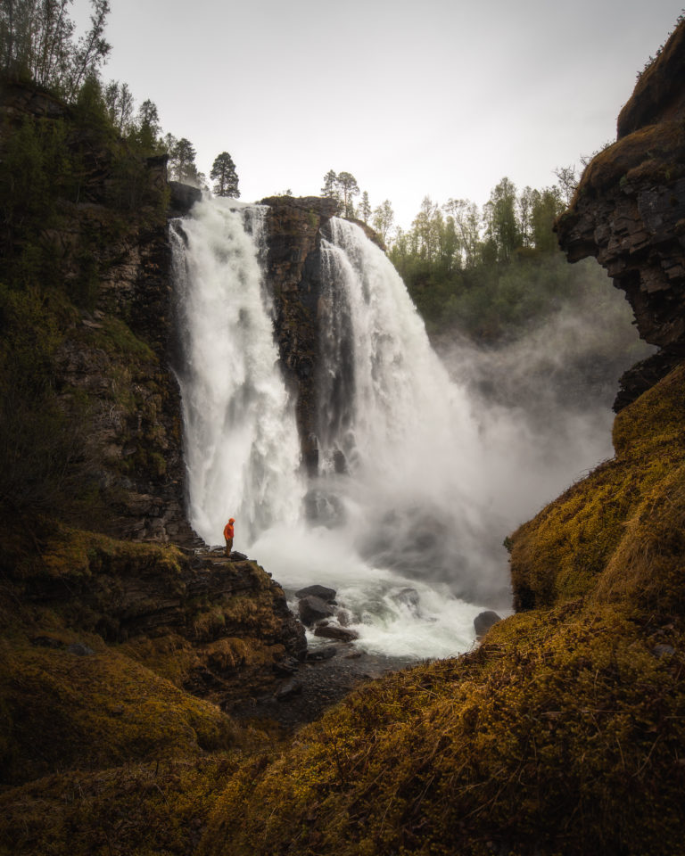 Autumn Rain thundering down the hillsides in Senja © Kristoffer Vangen