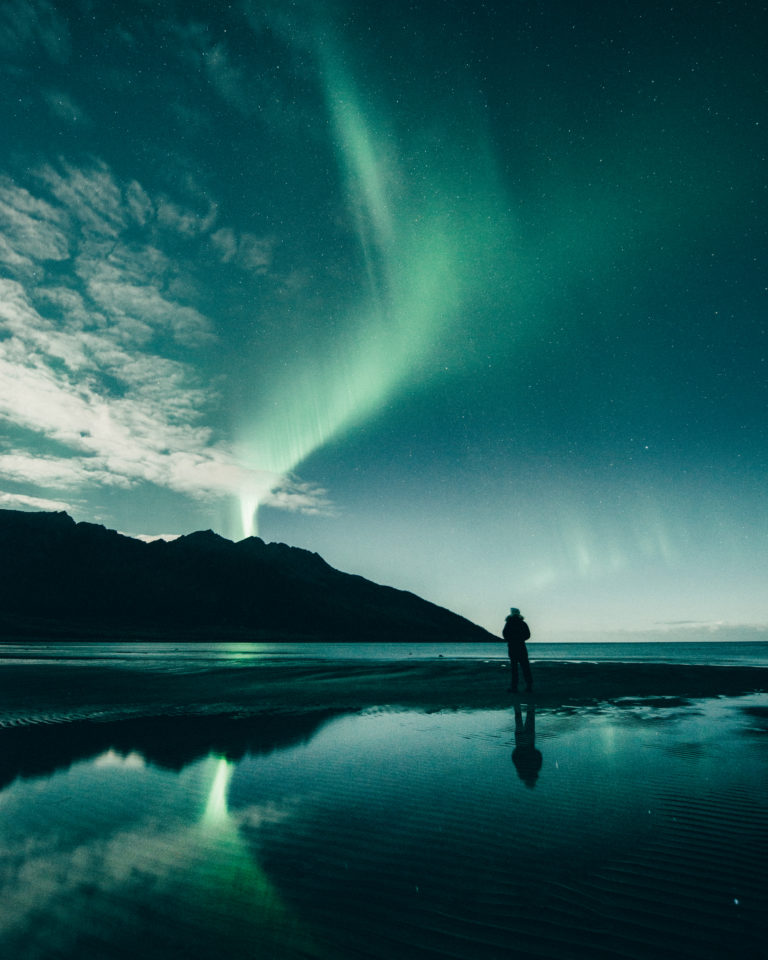 Northern Lights on the outer coast of Senja © Steffen Fossbakk IG seffis