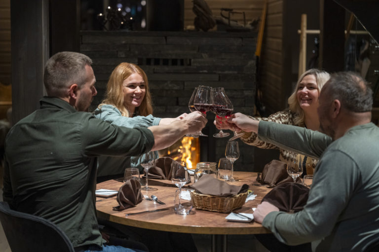 Skål! Cheers! From Sorrisniva in Alta. Photo: Rune Dahl