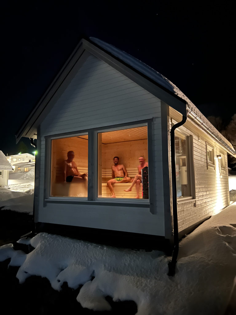 Sauna mood in Torsken. Photo: Senja by Heart