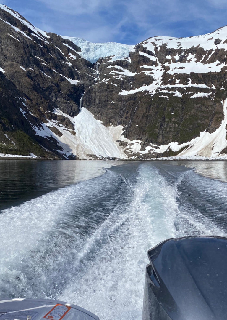 Early summer look back to the Jøkelfjord glacier © Explore 70 Degrees