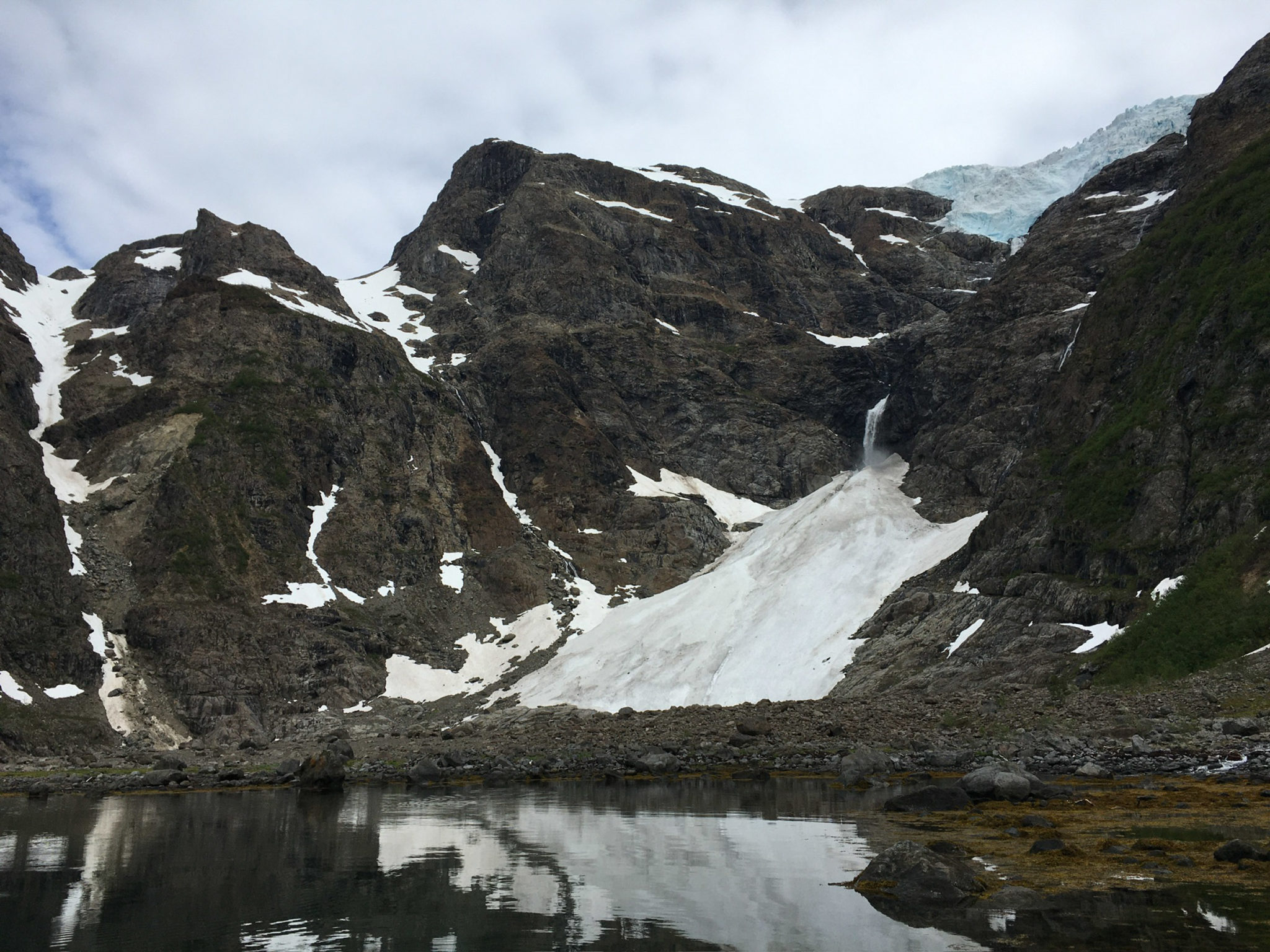 A few decades ago, the glacier extended all the way to the fjord in one continuous stretch © Explore 70 Degrees