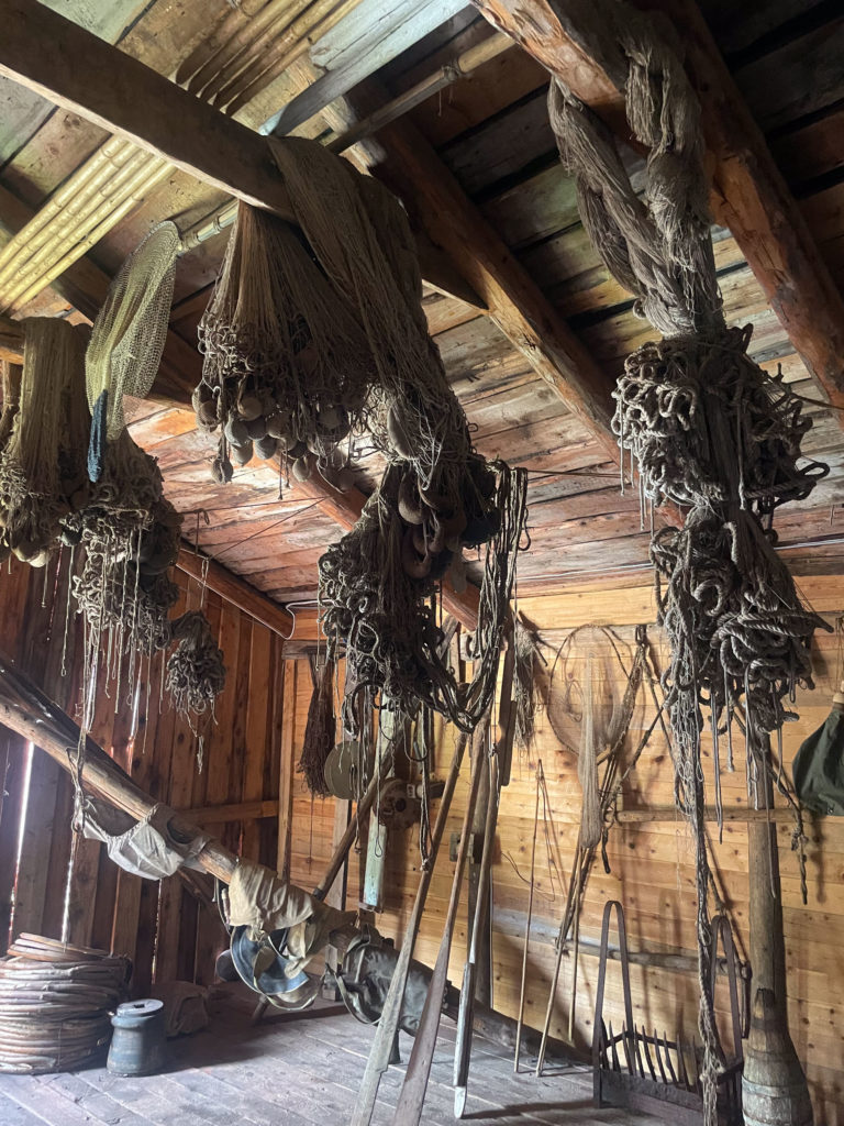 The fishing gear at the Kveitmuseet - Halibut museum - in Skrolsvik smells of salt sea © Julie Lauritzsen / Visit Senja Region